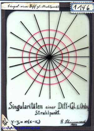 Slide: Singularities of a differential equation of 1. order