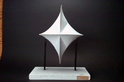 Curvature centre point surface of the triaxial ellipsoid