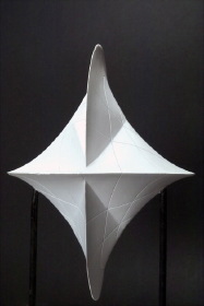 Curvature centre point surface of the triaxial ellipsoid