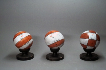 6 spheres with the + and - regions of Lamé products