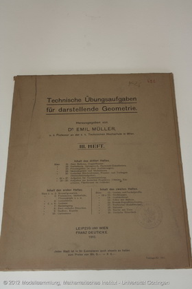 Exercises for descriptive geometry