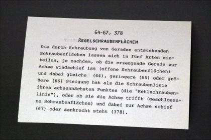 Abwickelbare Schraubenfläche