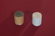 Two gypsum cylinders